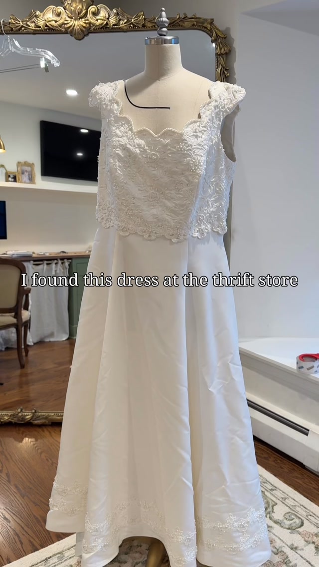 I love finding gems at the thrift store! 
Follow me to watch the glow up. 

#bridal #bride #wedding