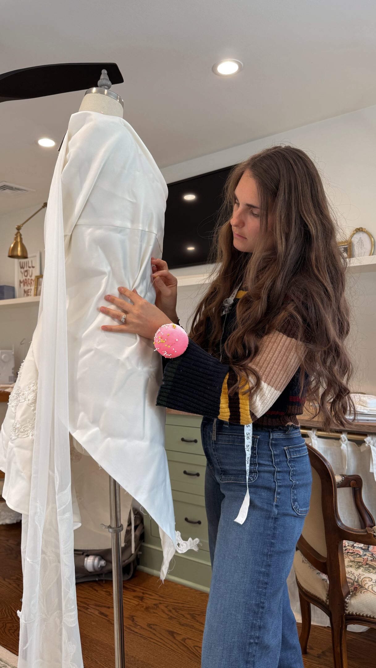 While being a full time homemaker, I started a custom bridal and evening wear business to support our family while my...