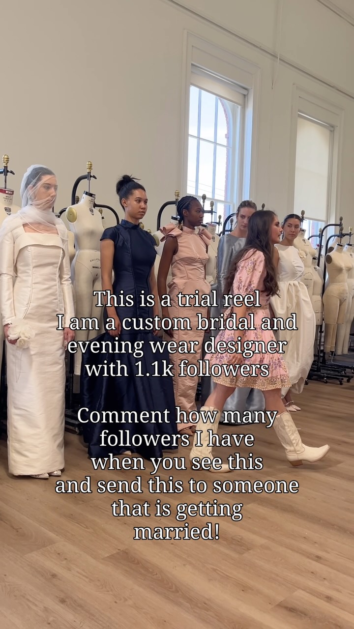 Hi i’m Samantha Covey and I would love to design your custom wedding dresses🪡 

#bridal #bride